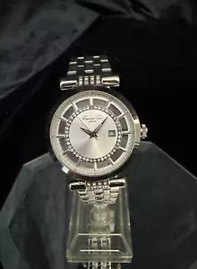Kenneth Cole Transparency Digital Silver Dial Women's Watch - 10021103 - Picture 1 of 12