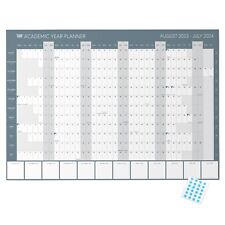 August 2023 - July 2024 Academic Year Wall Planner A1 Folded