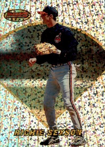 1996 Bowman Bowman's Best Preview Atomic Refractors #BBP24 RICHIE SEXSON Indians