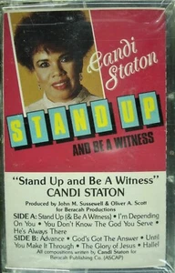 CANDI STATON "STAND UP AND BE A WITNESS" 1989 CASSETTE TAPE ~RARE~ HTF *SEALED* - Foto 1 di 2