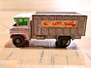 Matchbox 1969 11-D1 Mercedes Scaffold Truck Gray & Red Vintage Diecast Toy - Picture 1 of 8