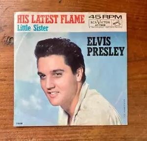 Elvis Little Sister/His Latest Flame RCA 47-7908 45 rpm Picture Sleeve EX - Picture 1 of 5