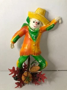 Vintage Florabelle Flowers Blow Mold Halloween/Scarecrow Wall Hanging - Picture 1 of 7