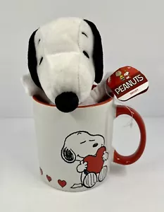 NEW Valentine’s Day Peanuts 16oz Coffee Mug Snoopy Plush Love Heart Holiday - Picture 1 of 8