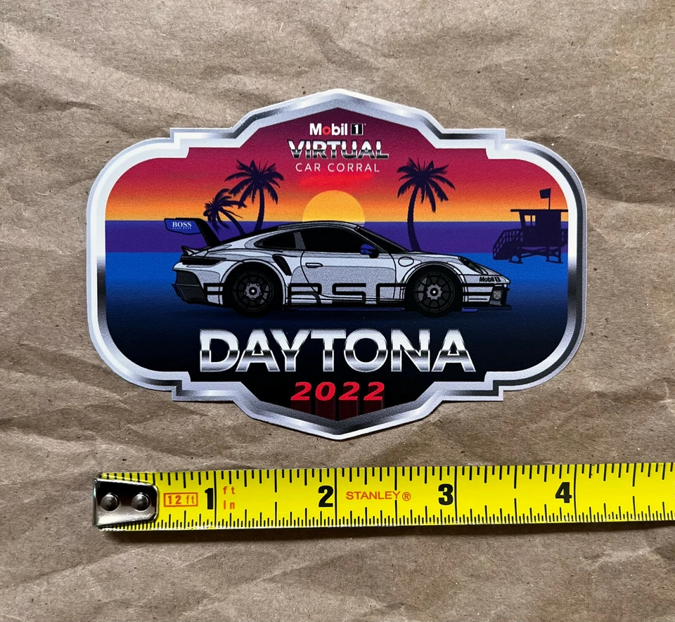 Calcomanía adhesiva Mobil 1 IMSA Porsche 911 Daytona 2022, original, NUEVO Foto 1 de 1