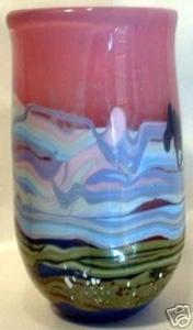 Vernon Brejcha Ominous Cloud, Handblown Art Glass Vase - Picture 1 of 7
