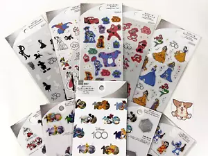 Disney 100th Anniversary Stickers Japan DAISO 10 kinds set - Picture 1 of 13