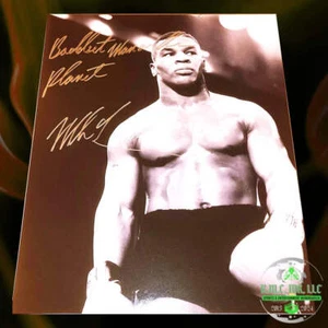 *IRON MIKE TYSON SIGNED AUTOGRAPHED & INSCRIBED *BADDEST MAN ON THE PLANET* 16X2 - Picture 1 of 1