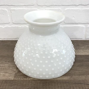 Vintage White Milk Glass Hobnail Lamp Shade 4 1/4” Base Midcentury Bubble Dot - Picture 1 of 5