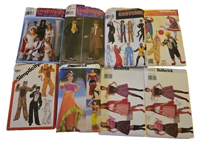 Vintage Butterick Simplicity Lot of 8 Costume Cosplay Sewing Patterns Assorted - Image 1 of 4