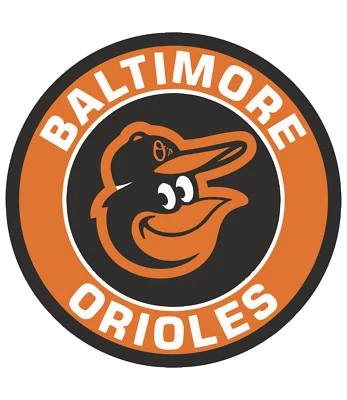 Baltimore Orioles 3" round Decal / MLB / FREE SHIPPING (BUY2 GET 1 FREE) - Image 1 of 4