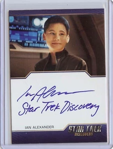 Star Trek Discovery S3 Ian Alexander Inscription Autograph Card "ST Discovery" - Picture 1 of 3