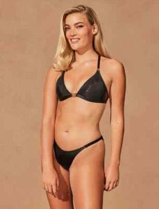 Brand New With Tags: Honey Birdette Emily Bra & Brief Set Black L $210 - Picture 1 of 14