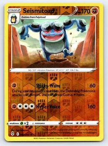 Tarjeta Pokémon Seismitoad 090/203 Holograma Inverso Cielos en Evolución - Casi Nueva - Imagen 1 de 2