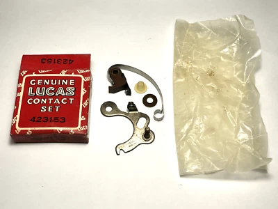 Nuevo de Lote Antiguo Interruptor de Contacto Original Lucas Set Points Austin A35 1957 - 62 25D4 Disy Foto 1 de 3
