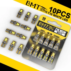 10X T10 194 168 W5W 2825 LED License Plate Tag Light Side Marker Bulbs White - Picture 1 of 7