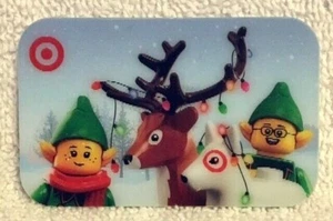 Target Christmas Bullseye Elves Lego Lenticular 3D 2021 Gift Card 790-01-4691 - Picture 1 of 1