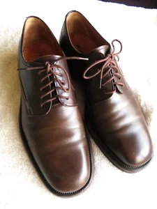 HOBSON`S Custom grade Business-Leder-Halb-Schuhe Gr. 42 42,5 braun Rahmengenäht - Bild 1 von 18