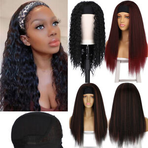 Headband Curly Wigs AS Human Hair for Black Women Natural Yaki Afro Kinky Wig