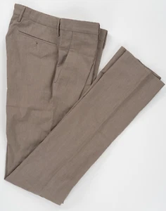 INCOTEX Houndstooth Brown Dress Pants Cotton Slim Fit Flat Front Slacks 30 EU 46 - Picture 1 of 6