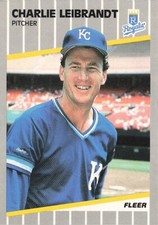 1989 Fleer Charlie Leibrandt Kansas City Royals #286