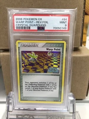 2006 Pokemon EX Crystal Guardians Warp Point Reverse Foil 84/100 PSA 9 Mint 37 - Image 1 of 4