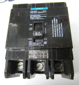 ✌️SIEMENS 90 AMP BOLT-ON CIRCUIT BREAKER 3 POLE 480Y/277 VAC BQD390 - Picture 1 of 4