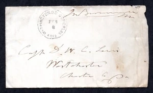 US 1869 OFFICIAL RARE FREE FRANK CANCEL WASHINGTON D.C. FEB. 8 WITH SIGNATURE - Picture 1 of 3
