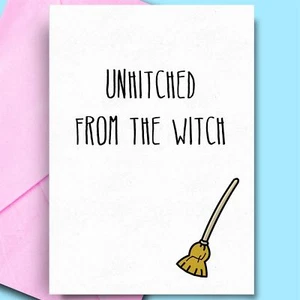 Scheidungskarten für Ihn Papa Bruder Beste Freundin BFF lustige Scheidungskarten lustige Karten - Bild 1 von 3