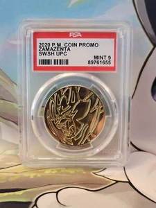 Pokemon Zamazenta 2020 Premium Sammlung goldgewertete Münze PSA 9 - Bild 1 von 2