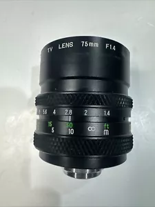 TV LENS - 75mm - f1.4 Clean Lens Japan Made - Picture 1 of 5