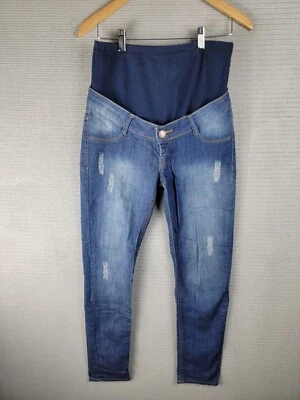 Maternity Jeans Denim pants women size small 27 x 29 blue skinny stretch - Image 1 of 4