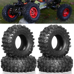 4pcs Crawler/All Terrain 1.0 Wheel Tires For 1/24 Axial SCX24 90081 1/18 TRX-4M - Picture 1 of 9