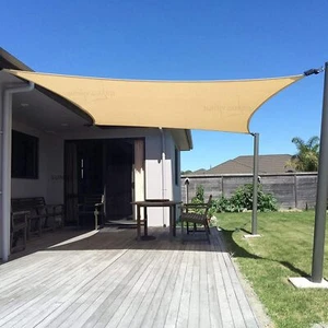 Sun Shade Sail 10'x13' Rectangle UV Block for Patio Garden Backyard Outdoor - Picture 1 of 8