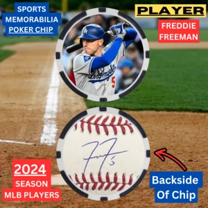 FREDDIE FREEMAN - 2024 MLB PLAYER - POKER CHIP - **SIGNED** - Picture 1 of 2