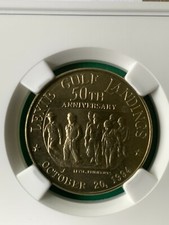 PHILIPPINES 1994 5-PISO MACARTHUR LEYTE GULF LANDING COMMEM NGC MS 66