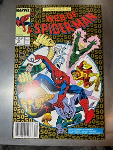 Web of Spider-Man #50 (Marvel 1989) High Grade Newsstand Variant, Tons of Pics! - Picture 1 of 16