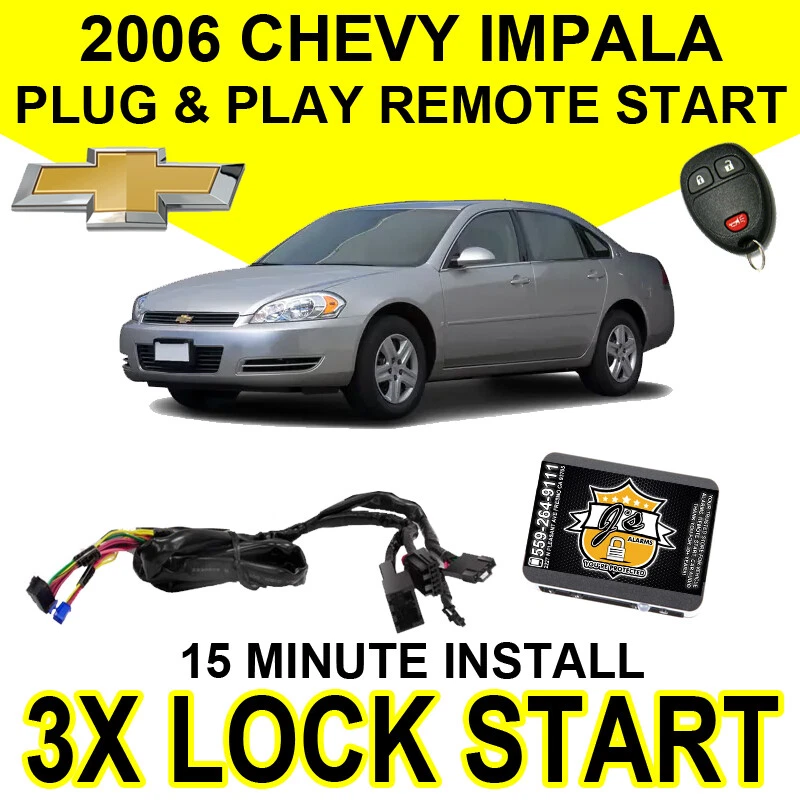 2006 CHEVY IMPALA V6 PLUG & PLAY REMOTE START SYSTEM EASY INSTALL CHEVROLET GM - Image 1 of 1