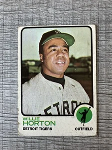 1973 Topps #433 Willie Horton basso grado - Foto 1 di 2