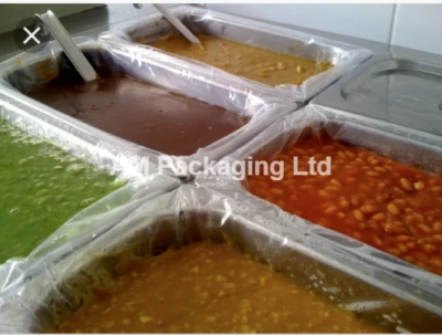 EASYLINERS * Size 2 Easy liners Bain Marie Clear Liners 1/3 Pot Pack of 100 - 500 XB0911