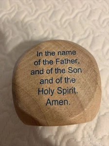 Gebetswürfel aus Holz, mit sechs verschiedenen Gebeten, nie benutzt worden. Top Cndtn - Bild 1 von 6