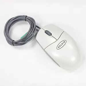 Belkin NetMaster F8E204 3 Button PS/2 Scroll Wheel Ball Mouse Clean Tested - Picture 1 of 9