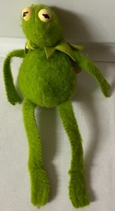 1979 Jim Henson 864 Fisher Price Kermit der Frosch 9 Zoll Sitzsack Plüsch Muppet Puppe - Bild 1 von 5