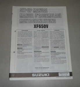 Instrucciones de Montaje / Kit Up Manual Suzuki XF 650 Stand 12/1996 - Imagen 1 de 1
