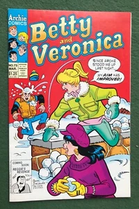 Cómics de Betty and Veronica #73 de Archie Reggie Jughead de la Edad Moderna en muy buen estado/nm - Imagen 1 de 3