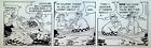 Moon Mullins Original Comic Strip Art Ferd Johnson June 22 1972 Rowboat