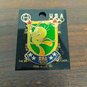 1996 Atlanta USA Team Tweety Bird Olympic Rhythmic Gymnastics NOC Sports Pin - Picture 1 of 3