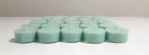 24 TEA LIGHTS IN CLEAN BREEZE HIGHLY SCENTED HANDMADE SOY WAX - Picture 1 of 11