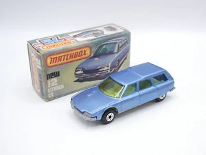 Matchbox Superfast 12 Citroen CX Blue - Blue Tinted Windows - Silver Base - Picture 1 of 10