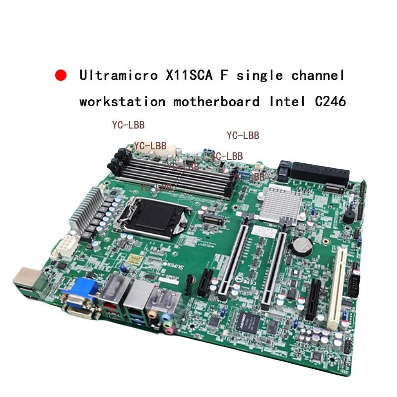 Supermicro X11SCA-F LGA1151 Single Channel Workstation DDR4 Motherboard - Image 1 of 4